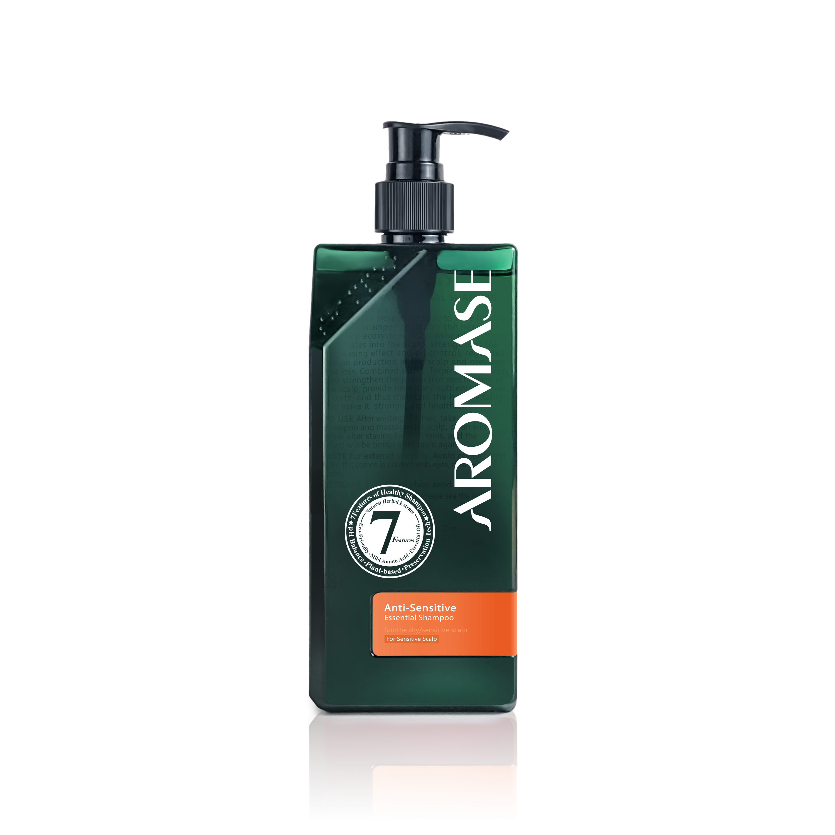 AROMASE_Anti-sensitive shampoo_400ml_transparency